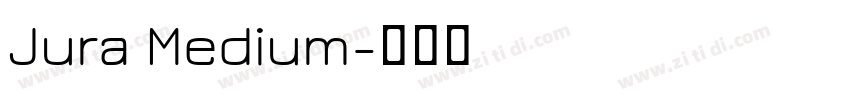 Jura Medium字体转换
